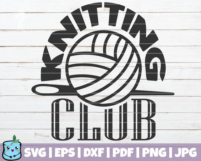 Knitting Club SVG MintyMarshmallows 