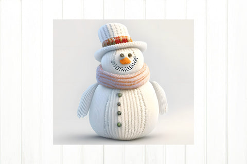 Knitting Snowman Sublimation. Christmas Tumbler Wrap Sublimation Olga Terlyanskaya 