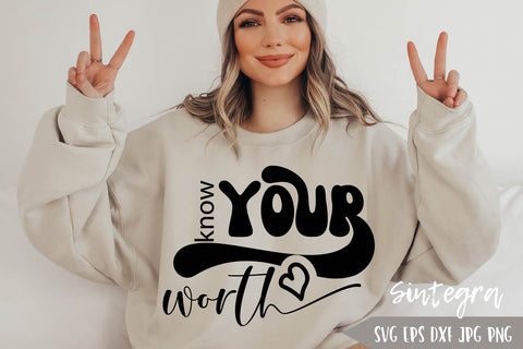 Know Your Worth SVG Free For Commercial Use SVG Sintegra 