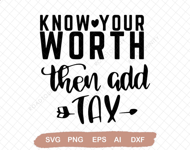 Know Your Worth SVG PNG PDF, Self Love Svg, Motivational Svg, Inspirational Svg, Positive Quote Svg, Mental Health Svg, SVG DiamondDesign 