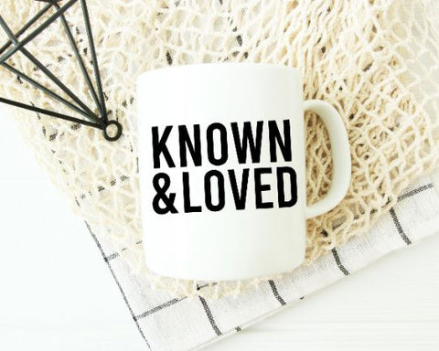 Known and Loved SVG - Christian SVG - Bible Verse SVG SVG She Shed Craft Store 