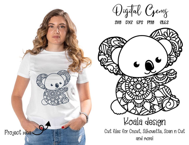 Koala design SVG Digital Gems 