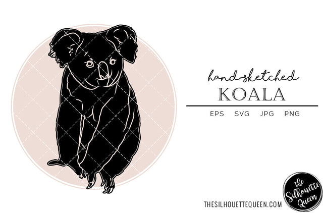 Koala Sketch Vector SVG Loveleen Kaur 