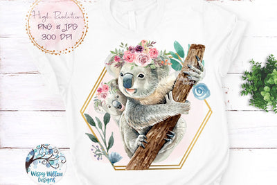 Koala Sublimation Png Sublimation Wispy Willow Designs 