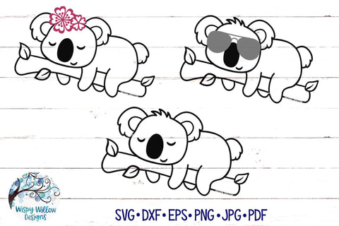 Koala SVG Bundle SVG Wispy Willow Designs 