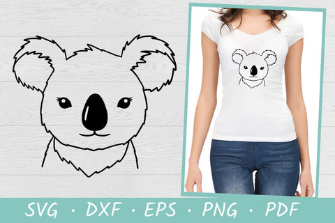 Koala SVG | Koala Face SVG | Hand Drawn SVG Irina Ostapenko 