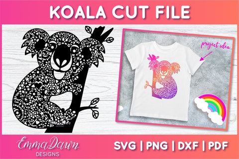 Koala SVG SVG Emma Dawn Designs 