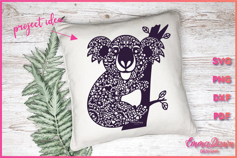 Koala SVG SVG Emma Dawn Designs 