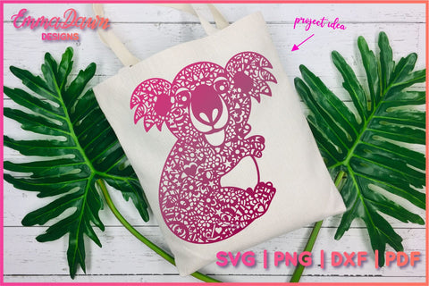 Koala SVG SVG Emma Dawn Designs 