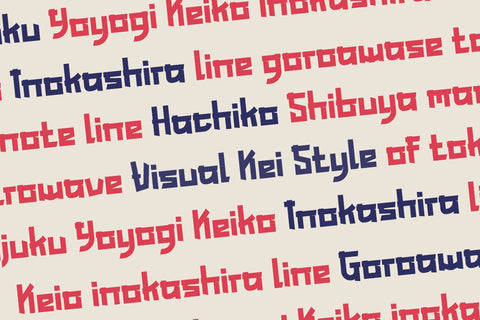 KOGAMA - Japanese style font Font twinletter 