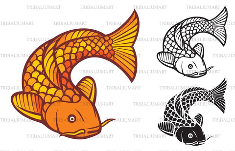 Koi fish SVG TribaliumArtSF 