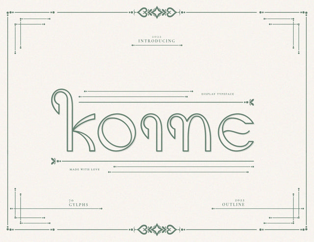 Koine Display Typeface Font inferno.studio3 