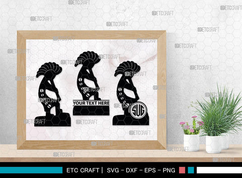 Kokopelli Monogram, Kokopelli Silhouette, Kokopelli SVG, Kokopelli Sedona Svg, Kokopelli Southwest Svg, SB00372 SVG ETC Craft 