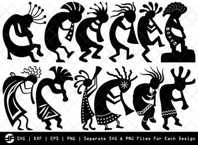 Kokopelli SVG | Kokopelli Silhouette Bundle | SVG Cut File SVG ETC Craft 