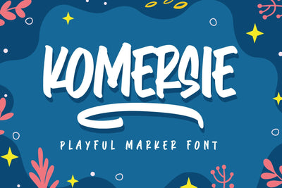 Komersie - Playful Marker Font Arterfak Project 