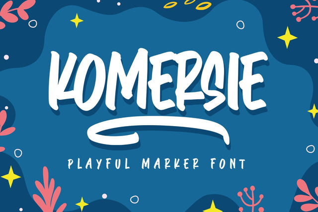 Komersie - Playful Marker Font Arterfak Project 