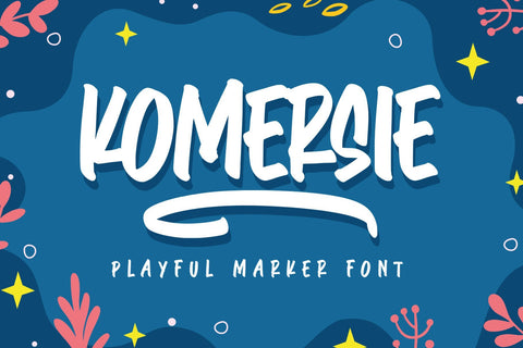 Komersie - Playful Marker Font Arterfak Project 