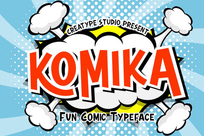 Komika Fun Comic Typeface Font Creatype Studio 