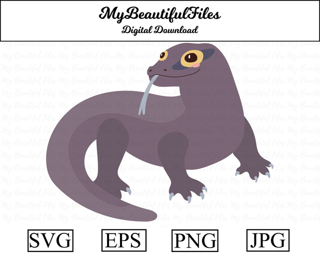 Komodo Dragon - Animal SVG MyBeautifulFiles 
