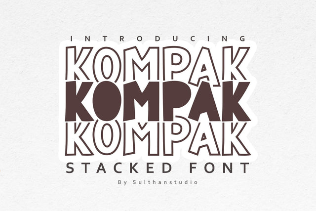 Kompak Font Sulthan studio 
