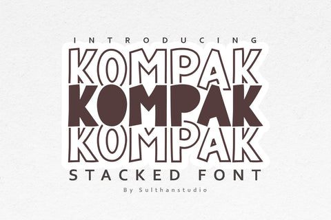 Kompak Font Sulthan studio 