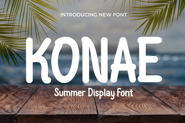 KONAE | Summer San Serif Display Font twinletter 