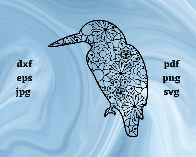Kookaburra Mandala SVG Cut File SVG Northern Light SVG 