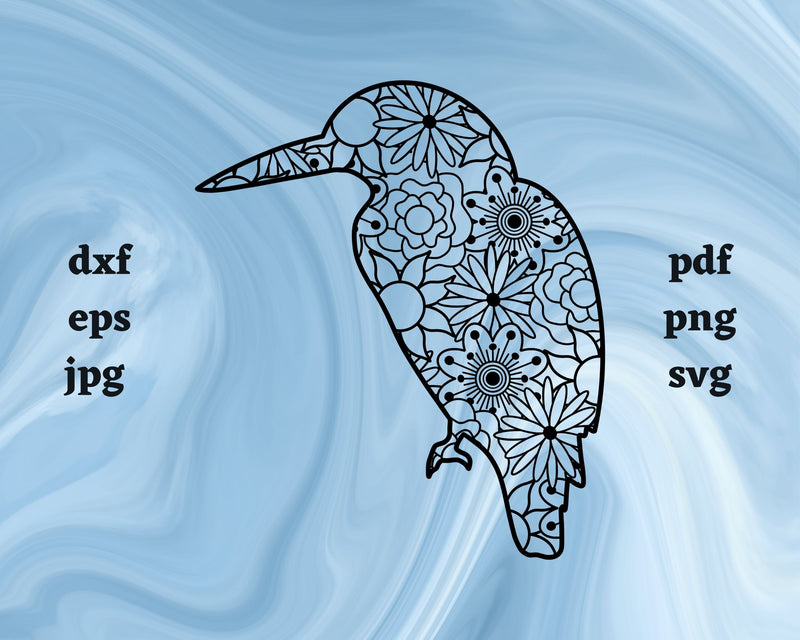 Kookaburra Mandala SVG Cut File SVG Northern Light SVG 
