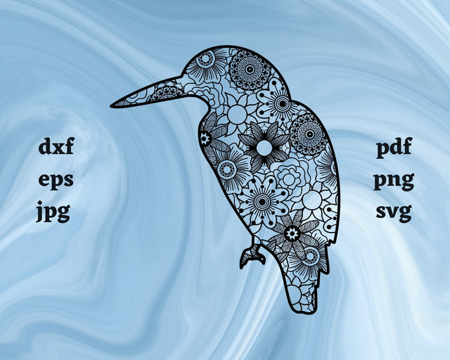 Kookaburra Mandala SVG Cut File SVG Northern Light SVG 