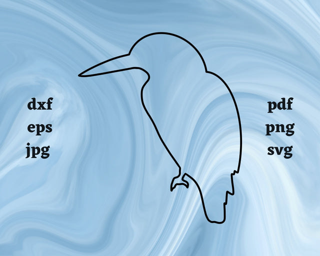 Kookaburra Outline SVG Cut File SVG Northern Light SVG 