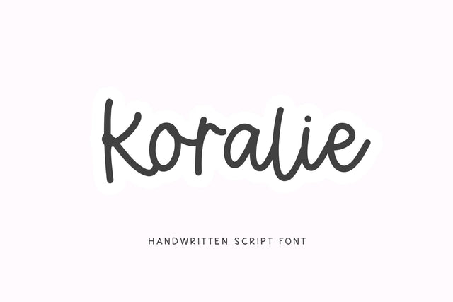 Koralie - Handwritten Script Font Font KA Designs 