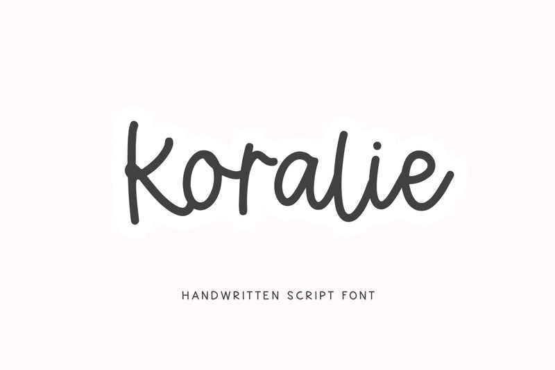 Koralie - Handwritten Script Font Font KA Designs 