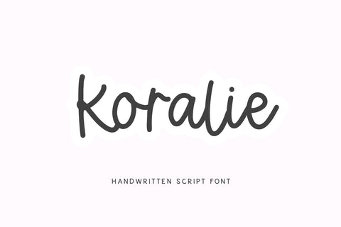 Koralie - Handwritten Script Font Font KA Designs 