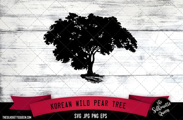 Korean Wild Pear Tree SVG -Vector Art Commercial & Personal Use- Cricut,Silhouette,Cameo,Vinyl Cut SVG Loveleen Kaur 