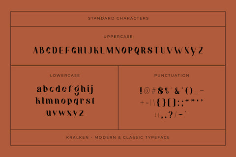 Kralken - Modern and Detailed Serif Font ahweproject 