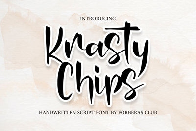 Krasty Chips Font Forberas 