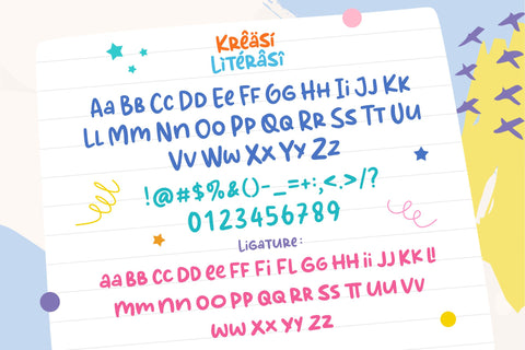 Kreasi Literasi Font Allouse.Studio 