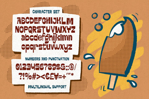 Krenzy Crispy - Crunchy Display Font Font Arterfak Project 