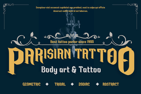 Krinah Blackletter font Font twinletter 