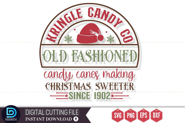 kringle candy co old fashioned candy canes making christmas sweeter since 1902 SVG SVG DESIGNISTIC 