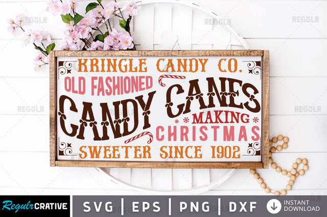 Kringle candy co old fashioned candy SVG SVG Regulrcrative 