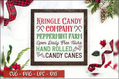 Kringle candy company peppermint farm open daily free tours hand rolled candy canes Sign SVG SVG Shetara Begum 