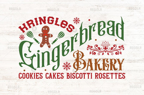 Kringles gingerbread bakery SVG SVG Regulrcrative 