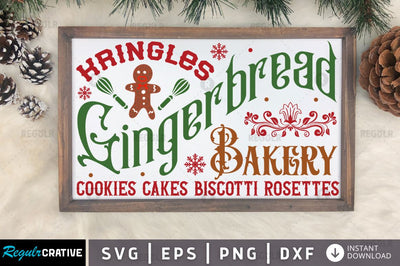 Kringles gingerbread bakery SVG SVG Regulrcrative 