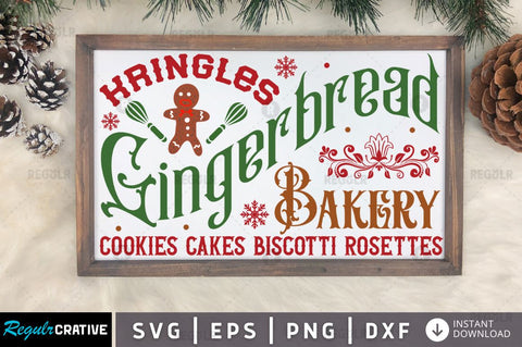 Kringles gingerbread bakery SVG SVG Regulrcrative 