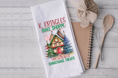 Kringles Gingerbread Kitchen Towel Sublimation Sublimation Jagonath Roy 