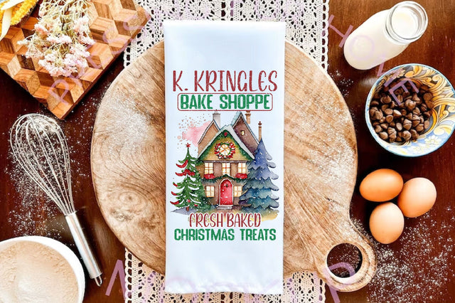 Kringles Gingerbread Kitchen Towel Sublimation Sublimation Jagonath Roy 