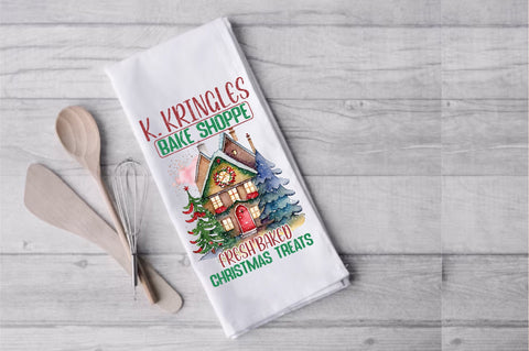 Kringles Gingerbread Kitchen Towel Sublimation Sublimation Jagonath Roy 