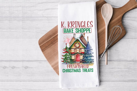Kringles Gingerbread Kitchen Towel Sublimation Sublimation Jagonath Roy 