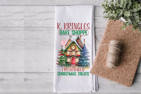 Kringles Gingerbread Kitchen Towel Sublimation Sublimation Jagonath Roy 